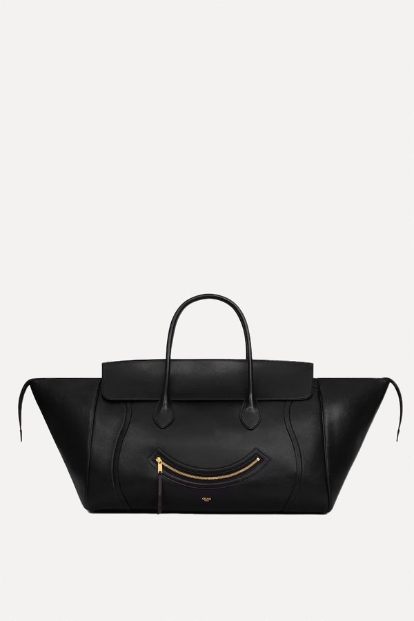 Large Smiling New Luggage In Supple Shiny Lambskin from Celine