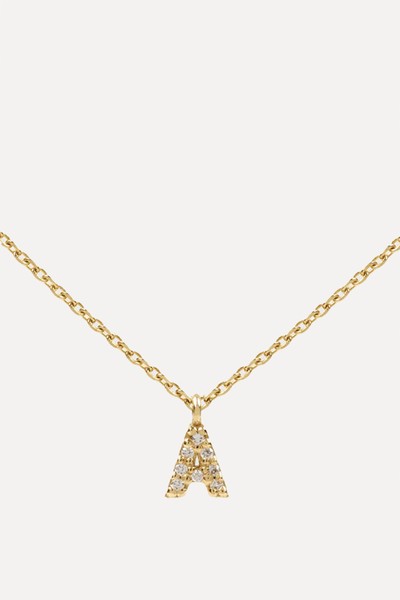  Diamond Initial Necklace from Aurum + Grey