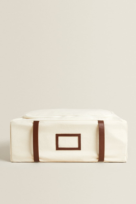 Canvas & Leather Storage Box from Zara