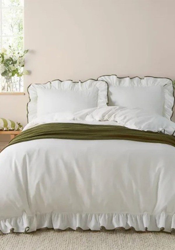 Wylder Nature Blousey 100% Cotton Sateen Duvet Cover & Pillowcase Set