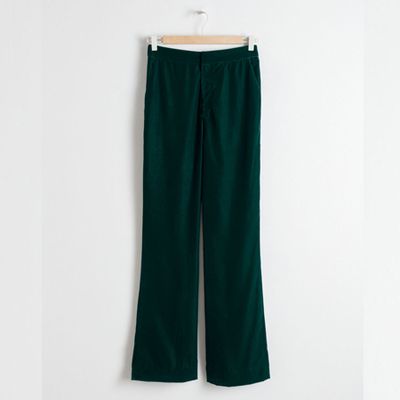 High Waisted Velvet Trousers from & Other Stories