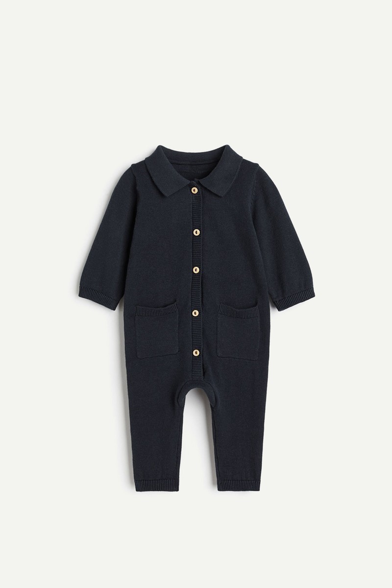Knitted Cotton Romper Suit from H&M