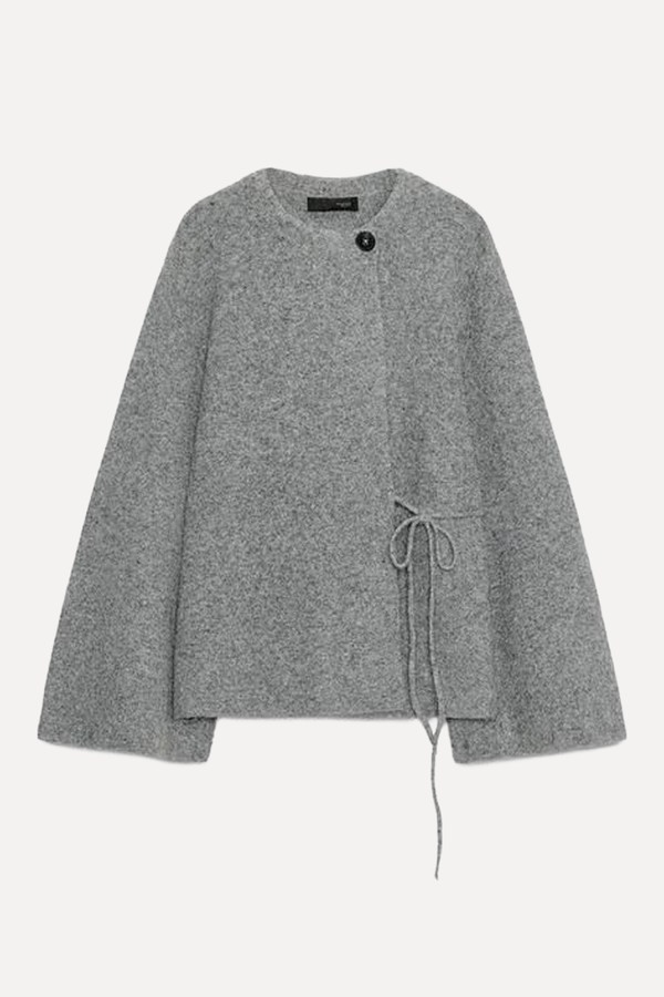 Cardigan With Sleeve Opening