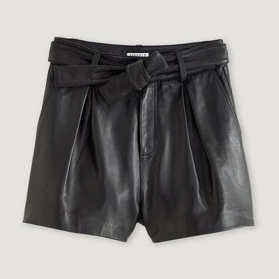 Black Leather Shorts from Claudie Pierlot