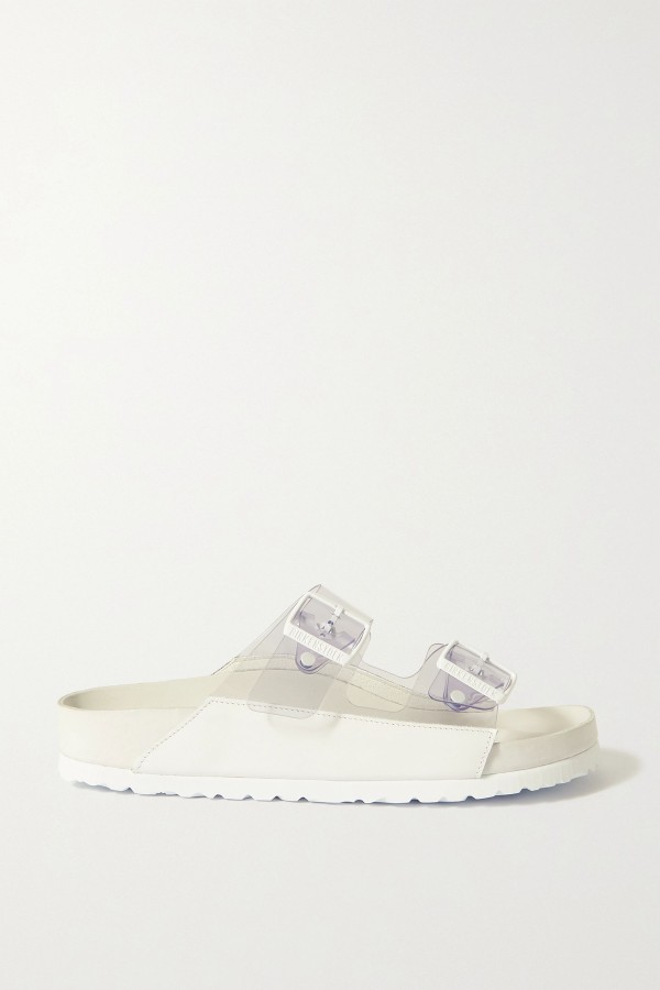 Arizona Leather-Trimmed PVC Sandals from Birkenstock 1774 + Manolo Blahnik