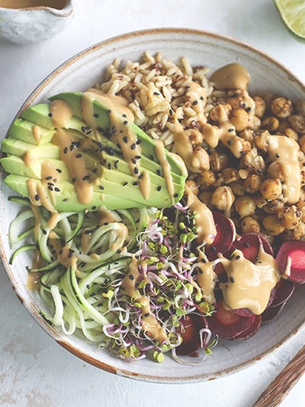 Chickpea Satay Buddha Bowl