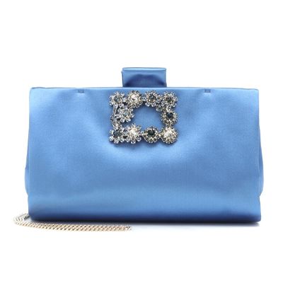 Soft Flowers Satin Clutch from Roger Vivier