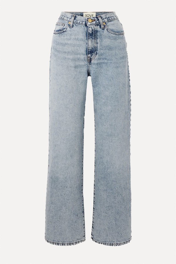 Sofie Recycled Mid-Rise Straight-Leg Jeans from Tove