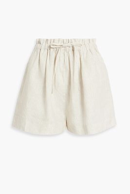 Asa Striped Linen Shorts from Ulla Johnson