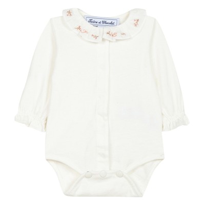 Embroidered Cotton Babygrow from Tartine Et Chocolat