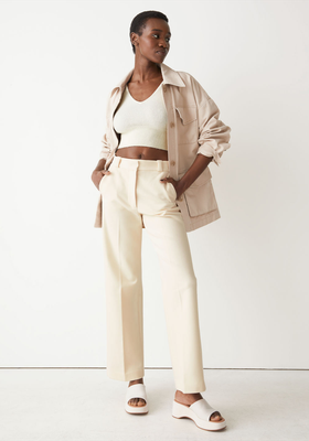 Wide Press Crease Trousers