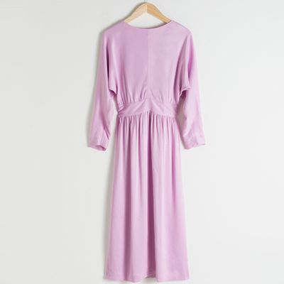 Long Sleeve Satin Midi Dress from & Other Stories