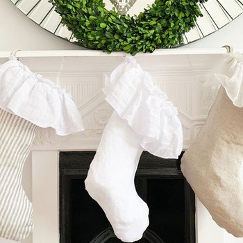 Ruffled Linen from White Linen Farm House