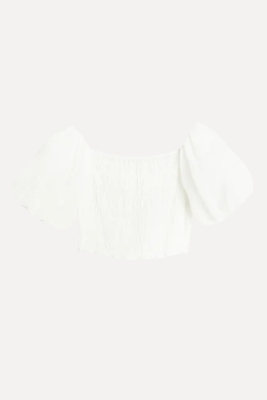 Smocked Off-The-Shoulder Top from H&M