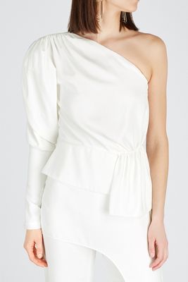 White One-Shoulder Top from 16 Arlington