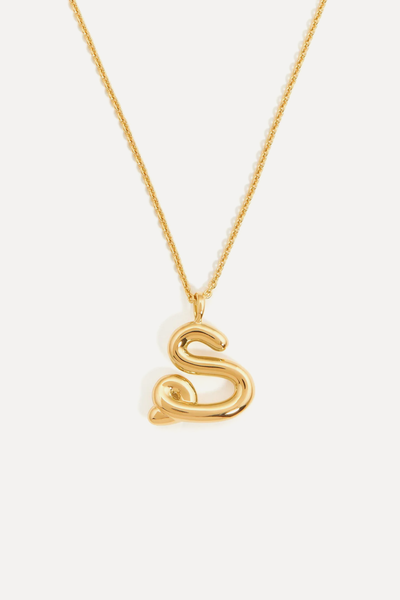 Curly Molten Initial Pendant Necklace from Missoma