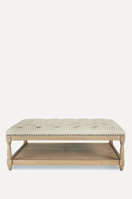 Upholstered Petit Royale Ottoman Coffee Table from La Residence Interiors