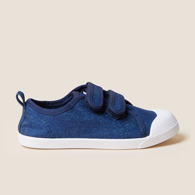 Freshfeet™ Denim Riptape Pumps from Marks & Spencer