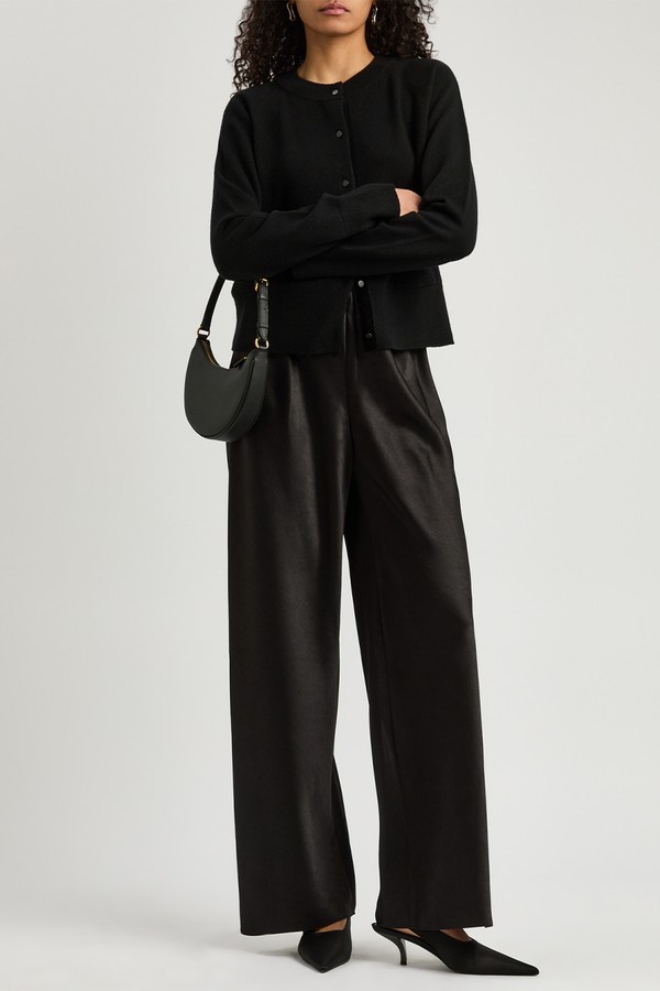 Wide-Leg Satin Trousers from Vince