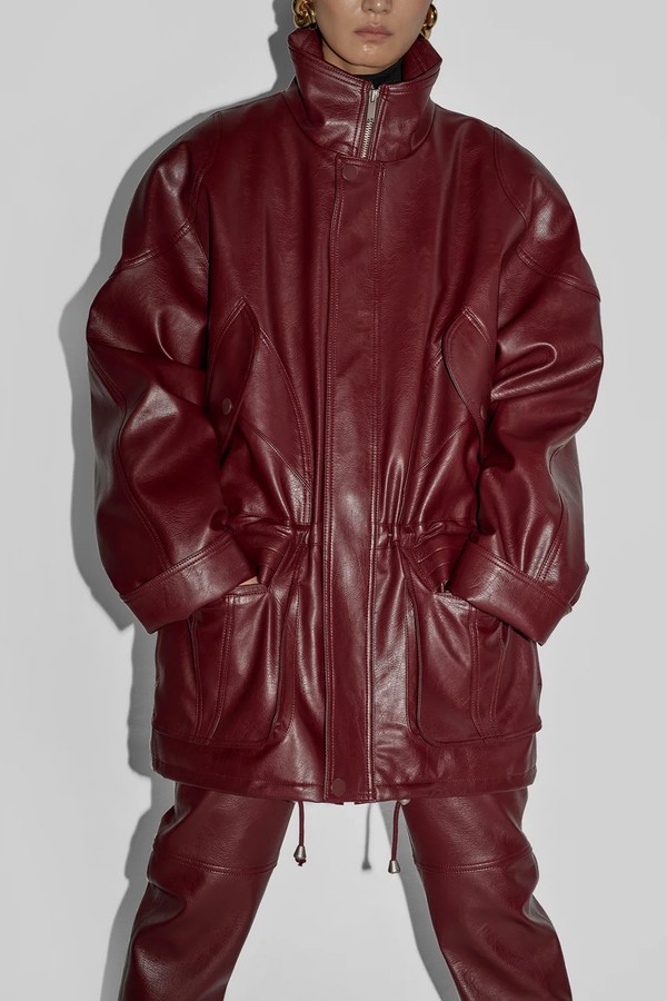 Ascona Faux Leather Jacket from The Frankie Shop