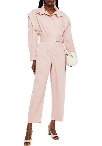 Wavelength Belted Cotton-Blend Twill Jumpsuit from Zimmermann