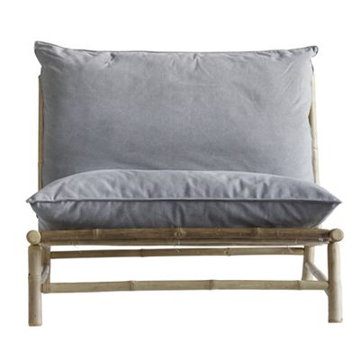  Bamboo Lounge Chair Grey