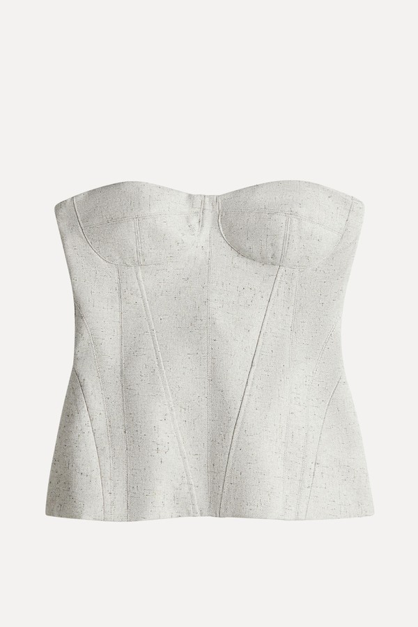 Twill Bustier Top