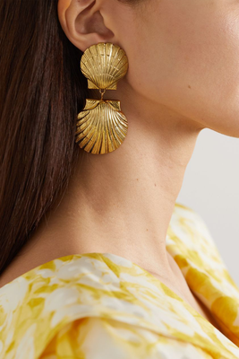Kailini Gold Tone Earrings, £195 | Jennifer Behr