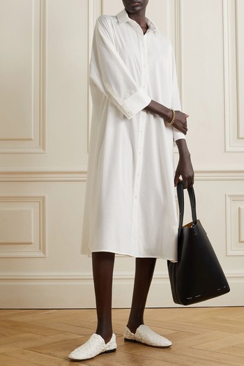 Leisure Aurelia Cotton-Blend Midi Shirt Dress, £145 (was £290) | Max Mara