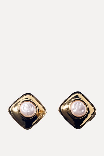 Square Bead Earrings from Mango