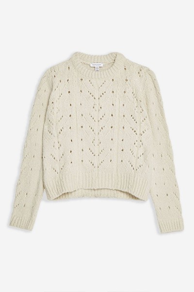 Pointelle Lace Jumper