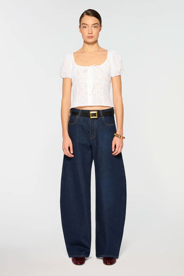 Barrel Leg Denim Jeans from Serena Bute London