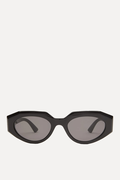 Angular Cat-Eye Acetate Sunglasses from Bottega Veneta Eyewear 