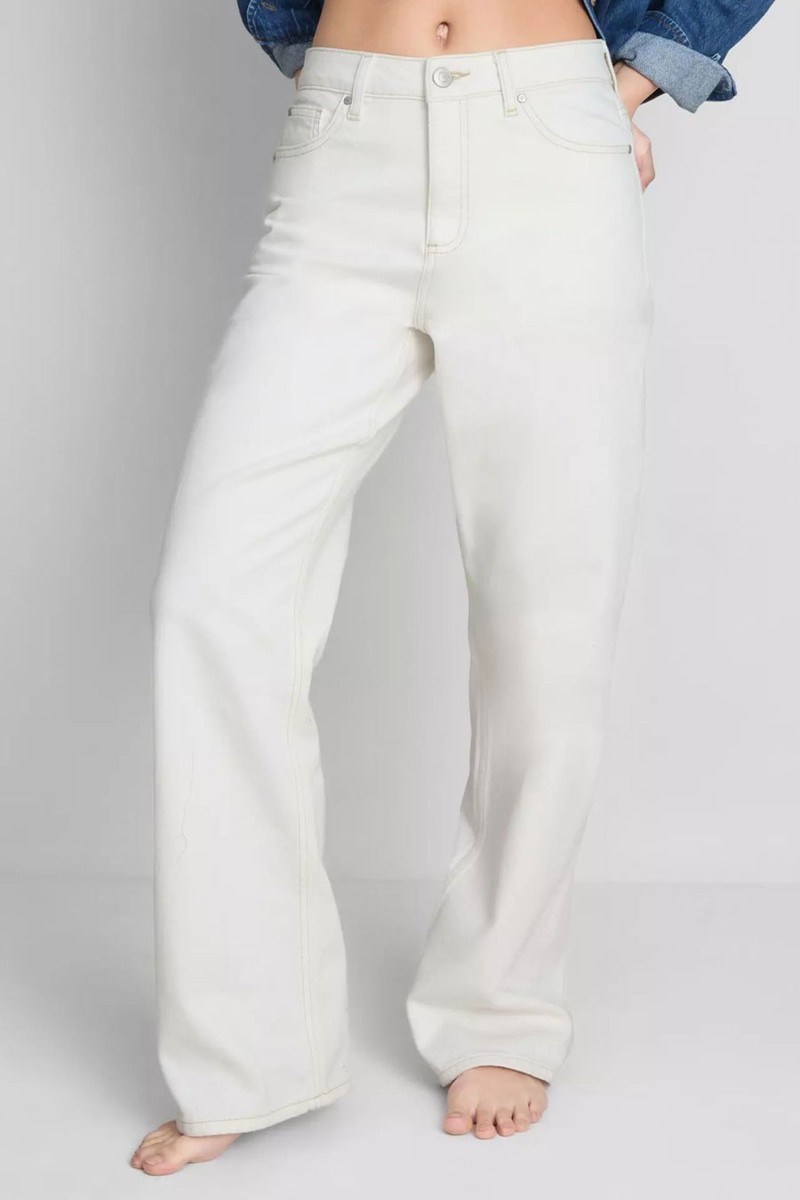 Cotton Denim Straight Leg Jeans from primark