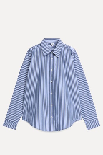 Straight Cut Poplin Shirt from ARKET