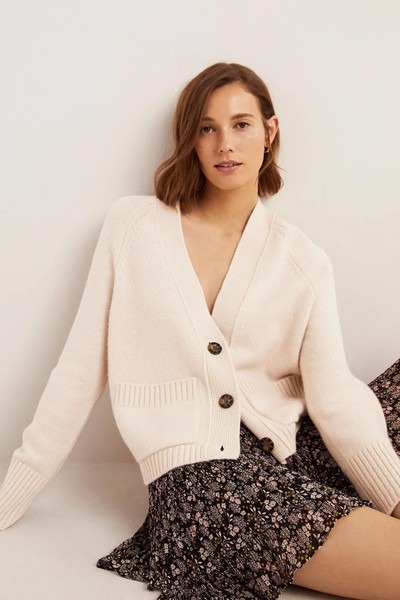 Cashmere Rib Cardigan