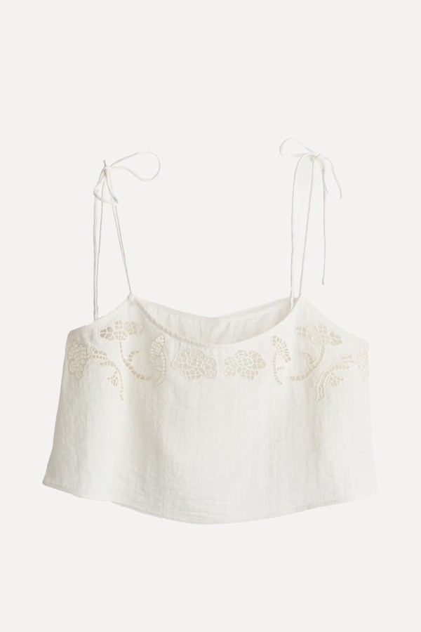 Broderie Anglaise Beach Top from H&M