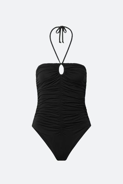 Hasell Ruched Halterneck Swimsuit  from Marysia