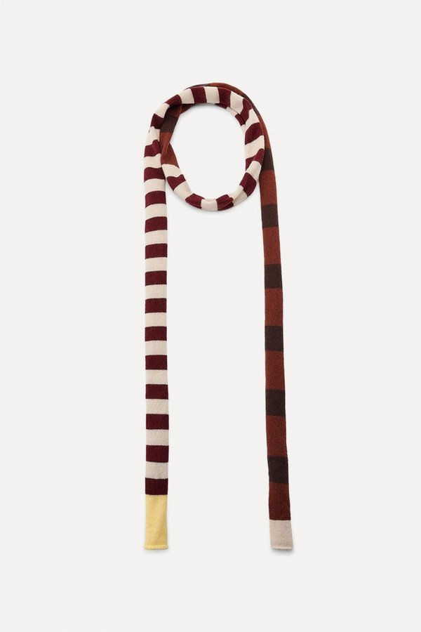 Striped Knit Scarf from Zara