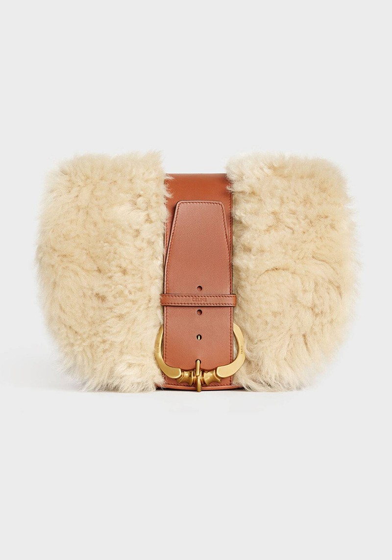 Camarat Bag In Shearling & Calfskin from Celine