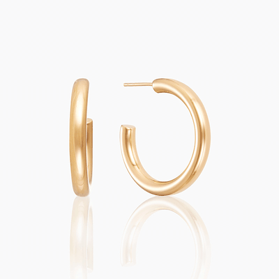 Gold Chunky Hoops Yellow Gold Vermeil