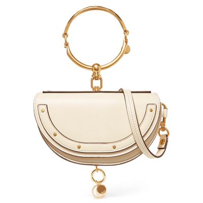 Nile Bracelet Midi Leather Shoulder Bag from Chloe