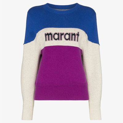 Kedy Colour Block Logo Sweater from Isabel Marant 