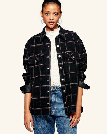 Faxonli Checked Wool-Blend Jacket from Isabel Marant Étoile  