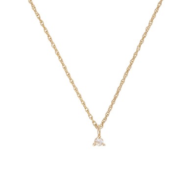 Lucky Star 14k Gold Birthstone Necklace