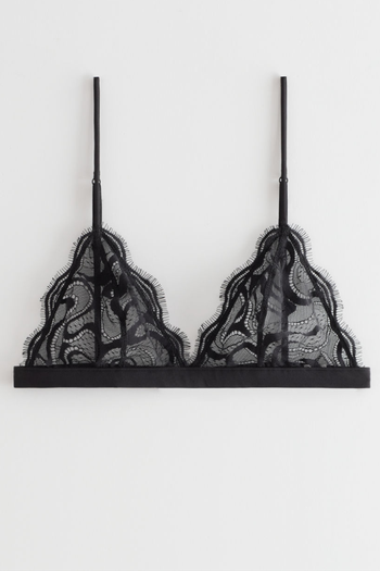 Abstract Lace Soft Bra from & Other Stories