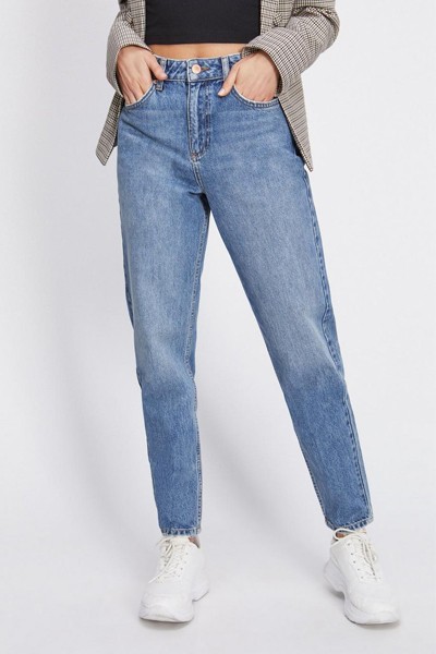 Mom Arlow High Waist Slim Blue Jeans