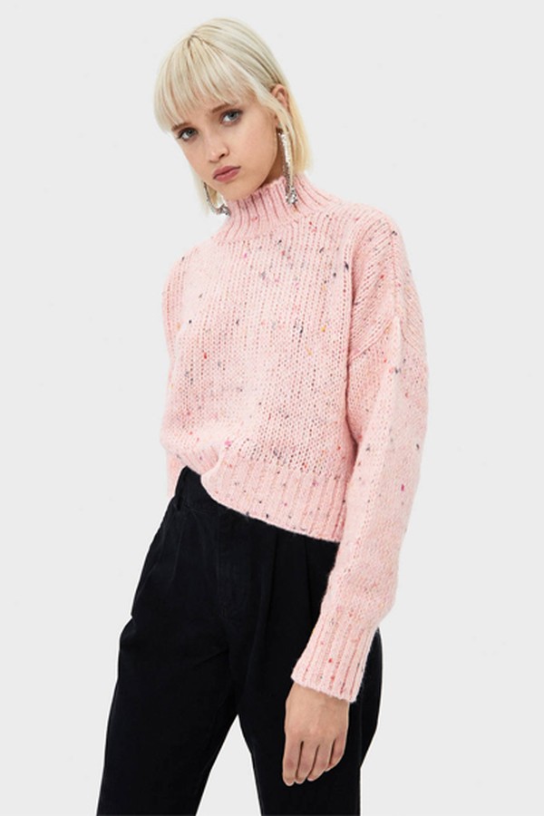 Fleeced Knit Sweater from Bershka