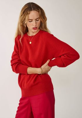 Red Recycled Cashmere Sweater