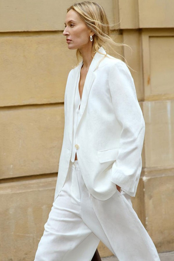 Linen Suit Blazer from Massimo Dutti
